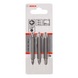 BOSCH double blade bit set 3-piece PH1 PH1 PH2 PH2 PH3 PH3 PH3 60 mm 2607001748 - Tools (parts) - 2