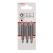 BOSCH Doppelklingenbit-Set 3-teilig PZ1 PZ1 PZ2 PZ2 PZ3 PZ3 60 mm 2607001749 - Werkzeug (Teile) - 2