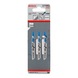 BOSCH Jigsaw blade U 118 G Basic for Metal 3-pack 2608631770 - Saw blade for jigsaw - 2