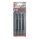 BOSCH Jigsaw blade T 344 D Speed for Wood 3-pack 2608637944 - Saw blade for jigsaw - 2