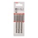 BOSCH Screwdriver bit extra-hard PZ 3 89 mm 3-pack 2607001585 - Bit for Phillips screws - 2