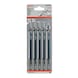 BOSCH Jigsaw blade T 344 D Speed for Wood 5-pack 2608633A34 - Saw blade for jigsaw - 2