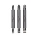 BOSCH bit set 3-piece S0,6x4,5 PZ1 S0,8x5,5 PZ2 S1,2x6,5 PZ3,60mm 2607001747 - Tools (parts) - 1