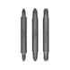 BOSCH Doppelklingenbit-Set 3-teilig PZ1 PZ1 PZ2 PZ2 PZ3 PZ3 60 mm 2607001749 - Werkzeug (Teile) - 1