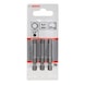 BOSCH Screwdriver bit extra-hard HEX 5 49 mm 3-pack 2607001734 - Bit for hexagon socket screws - 2