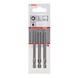 BOSCH Screwdriver bit set extra-hard 3-piece PZ1 PZ2 PZ3 89 mm 2607001761 - Screwdriver bit (assortment) - 2