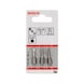 BOSCH Screwdriver bit set mixed 3-piece S 0.6x4.5 PH1 PZ1 25mm 2607001765 - Screwdriver bit (assortment) - 2