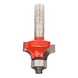 BOSCH Rounding cutterWood 8 mm D 25.4 mm R1 6.35 mm L 12.7 mm G 55 mm 2608629374 - Milling cutter with shank and non-detachable cutting edges (other) - 1