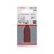 BOSCH Sanding sheet C430 32 mm 60 120 240 unperforated Velcro 6-pack 2608605171 - Abrasive tool made of abrasive on backing - 2