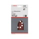 BOSCH Sanding sheet C430 100 x 170 mm 120 8 holes Velcro 5-pack 2608605185 - Abrasive tool made of abrasive on backing - 2