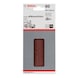 BOSCH Sanding sheet C430 80 x 133 mm 60 8 holes Velcro 10-pack 2608605279 - Abrasive tool made of abrasive on backing - 2