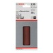 BOSCH Sanding sheet C430 80 x 133 mm 120 8 holes Velcro 10-pack 2608605281 - Abrasive tool made of abrasive on backing - 2