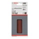 BOSCH Sanding sheet C430 80 x 133 mm 180 8 holes Velcro 10-pack 2608605282 - Abrasive tool made of abrasive on backing - 2
