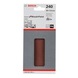 BOSCH Sanding sheet C430 80 x 133 mm 240 8 holes Velcro 10-pack 2608605283 - Abrasive tool made of abrasive on backing - 2