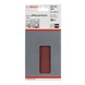 BOSCH Sanding sheet C430 93x186 mm 4x60 4x120 2x180 8 holes 10-pack 2608605310 - Abrasive tool made of abrasive on backing - 2