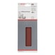 BOSCH Sanding sheet C430 93 x 230 mm 80 unperforated clamped 10-pack 2608605312 - Abrasive tool made of abrasive on backing - 2