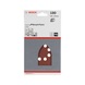 BOSCH Sanding sheet C430 100 x 170 mm 180 8 holes Velcro 5-pack 2608605577 - Abrasive tool made of abrasive on backing - 2