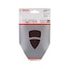 BOSCH Cleaning fleece set multi-sander 2-piece velcro 102x62 93mm 2608607419 - Abrasive tool made of abrasive on backing - 2