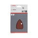 BOSCH Sanding sheet C430 100 x 170 mm 180 4 holes Velcro 5-pack 2608607431 - Abrasive tool made of abrasive on backing - 2