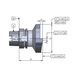 T63.19.90.75 EROGLU, Einrichtehalter ISO 12164-3 HSK-T 63-90-75 - Kontrolldorne - 2
