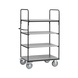 FETRA shelf trolley 8302 load area 1000x700 mm with 4 shelves - Shelf trolley with 4 load areas - 1