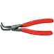 KNIPEX circlip pliers J41 305&nbsp;mm inset tips for internal rings - Precision circlip pliers, 90° angled - 1