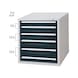 HK tool cabinet system 700 S, model 24/6 with SCA, RAL 7035/7016 - Drawer cabinet system 700 S with 6 SOFT-CLOSE drawers - 1