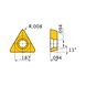 MITSUBISHI MATERIALS NP-TPMH080202L-F MD220 MITSUBISHI, WSP, Drehen, DIAMANT - TPMH, Wendeschneidplatte, PKD, positiv - 2