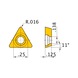 MITSUBISHI MATERIALS NP-TPMX110304L-F MD220 MITSUBISHI, WSP, Drehen, DIAMANT - TPMX, Wendeschneidplatte, PKD, positiv - 2
