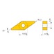MITSUBISHI MATERIALS VNMA160412 MC5015 MITSUBISHI, WSP, Drehen, beschichtet - VNMA, Wendeschneidplatte, negativ - 3