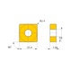 MITSUBISHI MATERIALS SNMM250724-HR MC6025 MITSUBISHI, WSP, Drehen, beschichtet, Schwerzerspanung - SNMM, Wendeschneidplatte, negativ - 3