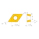 DCGT11T302M-LS MP9015 MITSUBISHI, WSP, Drehen, beschichtet - DCGT, Wendeschneidplatte, positiv - 3