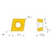 MITSUBISHI MATERIALS CCMT120412-MK MC5015 MITSUBISHI, WSP, Drehen, beschichtet - CCMT, Wendeschneidplatte, positiv - 3