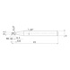 VFR2SBR0015 MITSUBISHI, VHM-Kugelkopffräser Ø0.3 mm - VFR2SB, VHM-Kugelkopffräser - 2