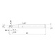 VFR2SBR0020 MITSUBISHI, VHM-Kugelkopffräser Ø0.4 mm - VFR2SB, VHM-Kugelkopffräser - 2