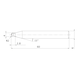 DC2SBR0200 MITSUBISHI, VHM-Kugelkopffräser Ø4 mm - DC2SB, VHM-Kugelkopffräser - 2