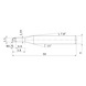 MITSUBISHI MATERIALS DC2XLBR0075N038 MITSUBISHI, VHM-Kugelkopffr&auml;ser &Oslash;1.5 mm - DC2XLB, VHM-Kugelkopffr&auml;ser - 2