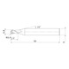 MITSUBISHI MATERIALS MP2SBR0040S06 MITSUBISHI, VHM-Kugelkopffr&auml;ser &Oslash;0.8 mm - MP2SB, VHM-Kugelkopffr&auml;ser - 2