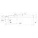 MP3XBR0150N064T15 MITSUBISHI, VHM-Kugelkopffräser Ø3 mm - MP3XB, VHM-Kugelkopffräser - 2