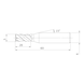 MITSUBISHI MATERIALS MPJHVD0500AP20 MITSUBISHI, VHM-Schaftfr&auml;ser &Oslash;5 mm - MPJHV, VHM-Schaftfr&auml;ser - 2