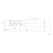 MITSUBISHI MATERIALS MPMHVRBD0100R010 MITSUBISHI, VHM-Schaftfr&auml;ser &Oslash;1 mm - MPMHVRB, VHM-Schaftfr&auml;ser - 2