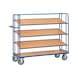 Etagenwagen 4255 mit 4 Böden Ladefläche 1.250x610 mm mit 3 losen Böden - Etagenwagen mit 4 Ladeflächen, Tragfähigkeit 500 kg - 1