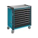 HAZET tool trolley Assistant 179NXL-8 blue with 8 fully extending drawers - Tool trolley HAZET Assistant model 179NXL - 1