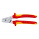 Pince coupe-câble KNIPEX VDE, 160 mm, chromée, poignées bimatière - Pince coupe-câble Stepcut avec manchon de préhension en PVC surmoulé, bimatière ou VDE - 1
