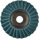 ATORN polishing flap disc non-woven 125x22.23 mm angled, fine, blue - Polishing flap discs - 1
