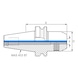 ATORN Fl&auml;chenspannfutter KKB  BT40 (ISO 7388-2) Durchmesser 32 mm A=160 mm - Fl&auml;chenspannfutter (Weldon) - 2