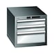 93.102.590.F LISTA, ESD Schubladenschrank 18x27E (BxTxH) 411x572x533xmm RFID Lock RAL7035 - "ESD Schubladenschrank, 4 Schubladen" - 1
