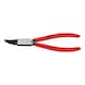 Pince à circlips KNIPEX J22 180 mm, coudée à 45 degrés, pour bagues internes - Pinces pour anneaux de retenue, coudée à 45° - 1