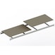 META Geniş b&ouml;lmeli raf Mini-RACK ek raf sunta panel destekli 2600 x 800 mm - Suntalı ek raf - 3
