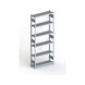 META plug-in rack CLIP 150, RAL7035, 6 shelves, basic sh. HxLxD 2500x1000x300 mm - Shelf boltless rack, single-row - 8